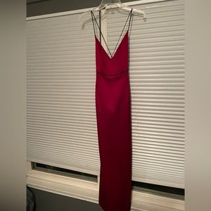 Elie Tahari red silk dress